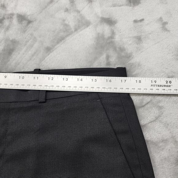 Perry Ellis Portfolio Pants Men 34X30 Black Gray Classic Fit Flat Front Straight - Picture 8 of 12